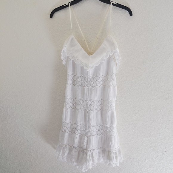 Guess Lace Romper White Size S - Picture 2 of 5